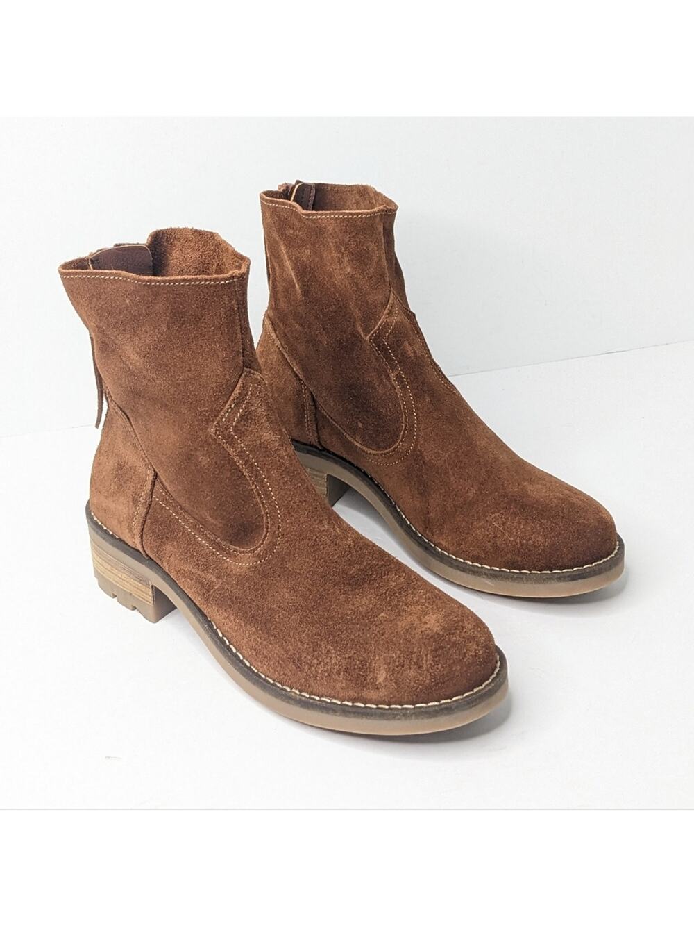 Antonio De Falia Mila Ankle Boots, Brown Suede, Women's 6.5